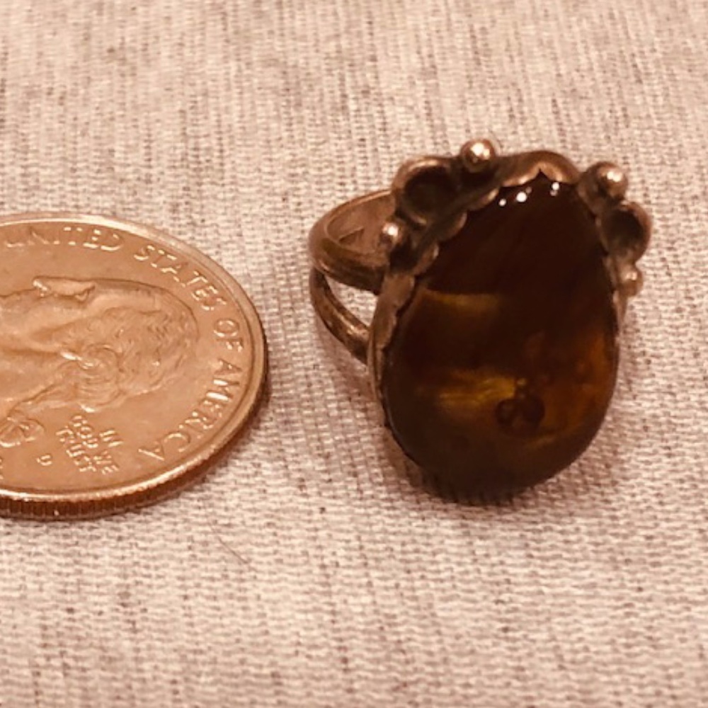 Vintage Southwestern Fire Agate ring 5.25
